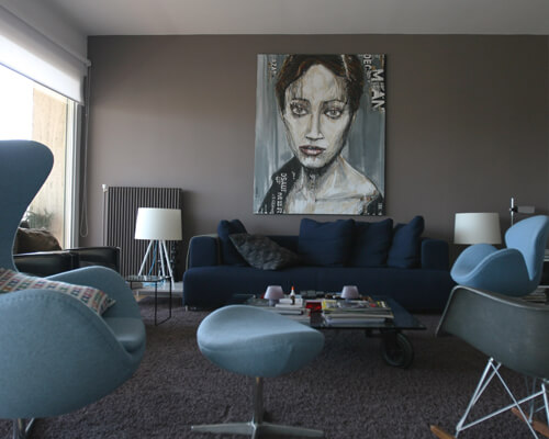 Philippe Del Zotto, agencement d'intérieur près de Lyon. Rénovation totale d'un appartement de 110m² à Saint Foy les Lyons.