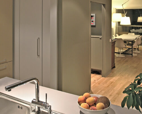 Philippe Del Zotto, agencement d'intérieur près de Lyon. Rénovation totale d'un appartement de 110m² à Saint Foy les Lyons.